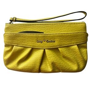 Juicy Couture Yellow Wristlet Clutch